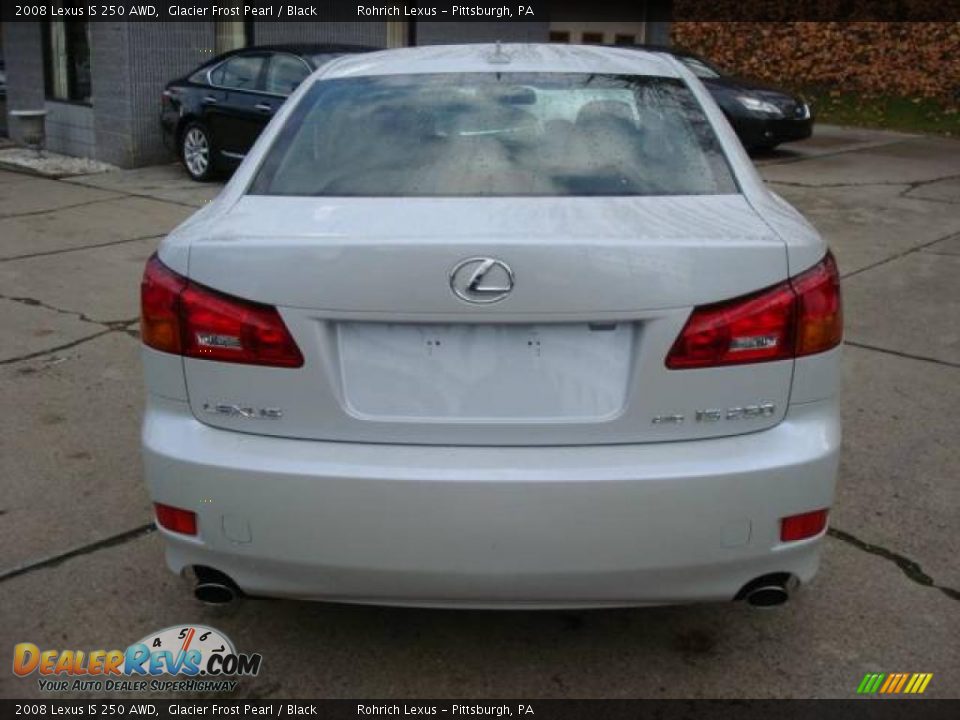2008 Lexus IS 250 AWD Glacier Frost Pearl / Black Photo #3