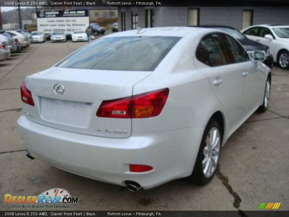 2008 Lexus IS 250 AWD Glacier Frost Pearl / Black Photo #4