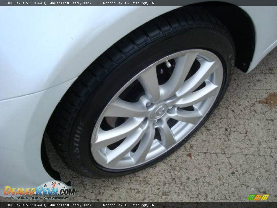 2008 Lexus IS 250 AWD Glacier Frost Pearl / Black Photo #7