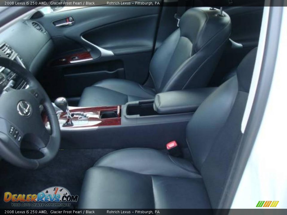 2008 Lexus IS 250 AWD Glacier Frost Pearl / Black Photo #8