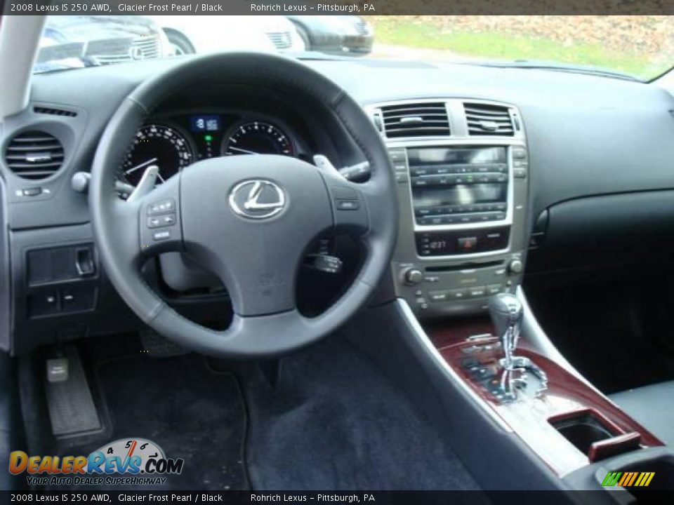 2008 Lexus IS 250 AWD Glacier Frost Pearl / Black Photo #10