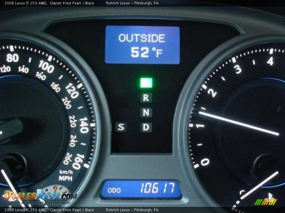 2008 Lexus IS 250 AWD Glacier Frost Pearl / Black Photo #15