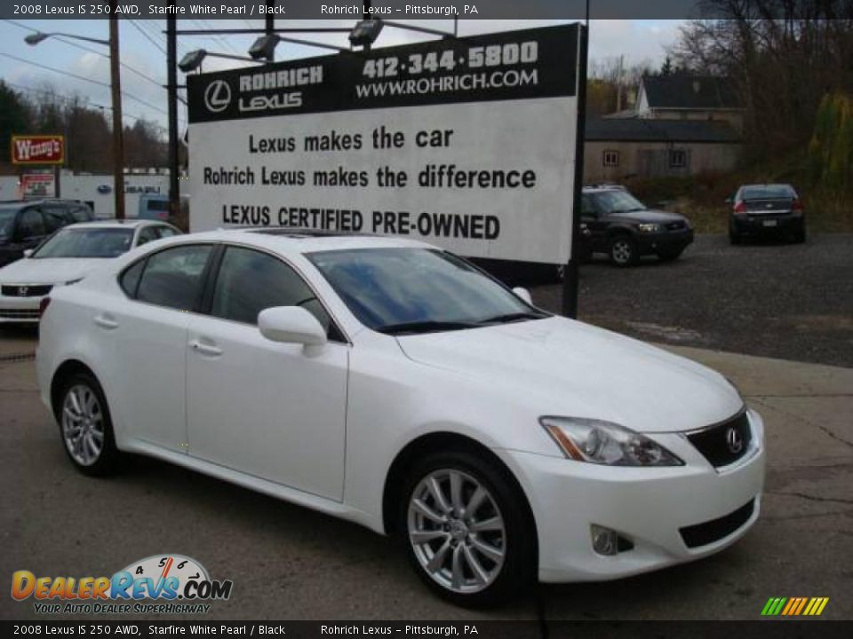 2008 Lexus IS 250 AWD Starfire White Pearl / Black Photo #1