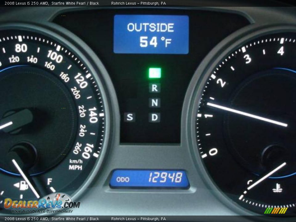 2008 Lexus IS 250 AWD Starfire White Pearl / Black Photo #15