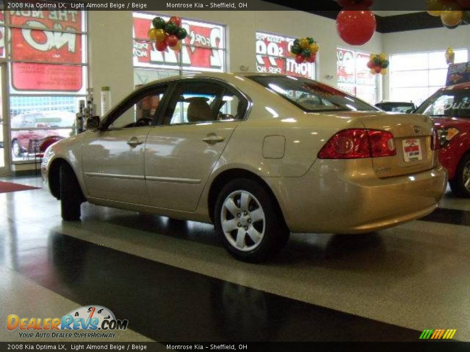 2008 Kia Optima LX Light Almond Beige / Beige Photo #3