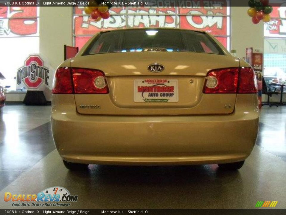 2008 Kia Optima LX Light Almond Beige / Beige Photo #4