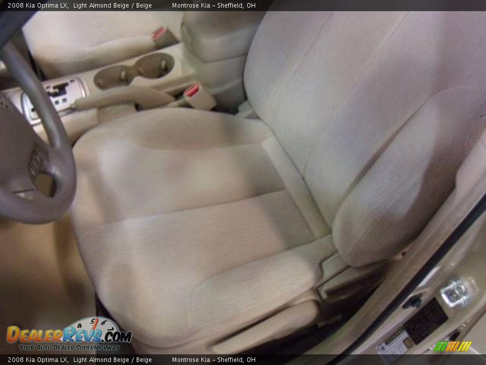 2008 Kia Optima LX Light Almond Beige / Beige Photo #10