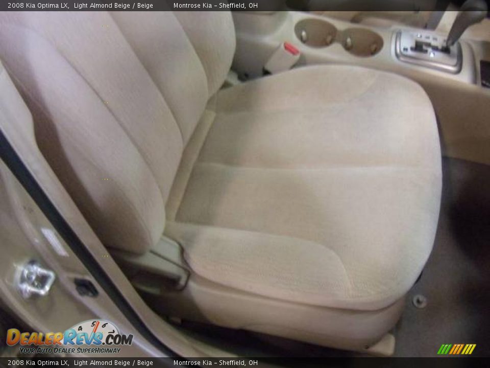 2008 Kia Optima LX Light Almond Beige / Beige Photo #13