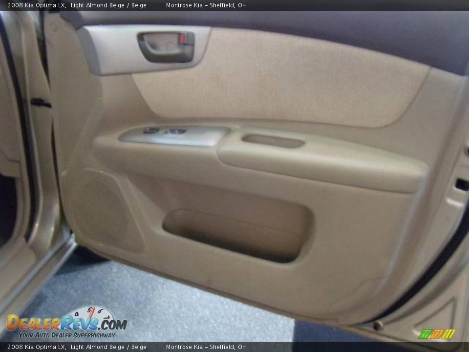 2008 Kia Optima LX Light Almond Beige / Beige Photo #14