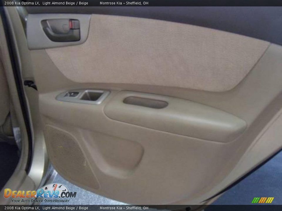 2008 Kia Optima LX Light Almond Beige / Beige Photo #15