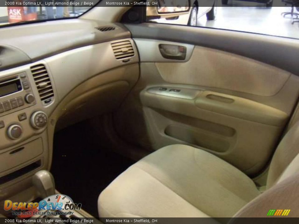 2008 Kia Optima LX Light Almond Beige / Beige Photo #21