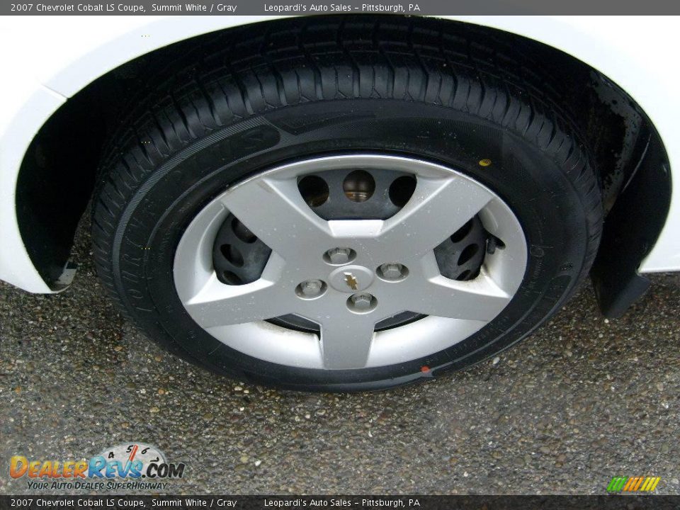 2007 Chevrolet Cobalt LS Coupe Summit White / Gray Photo #8