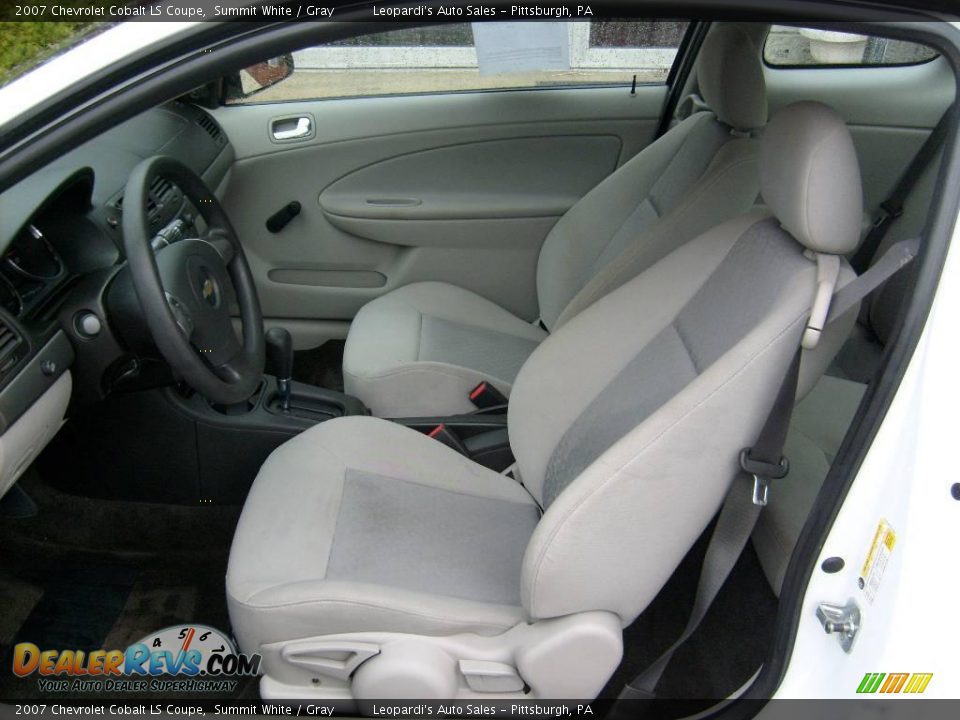 2007 Chevrolet Cobalt LS Coupe Summit White / Gray Photo #9
