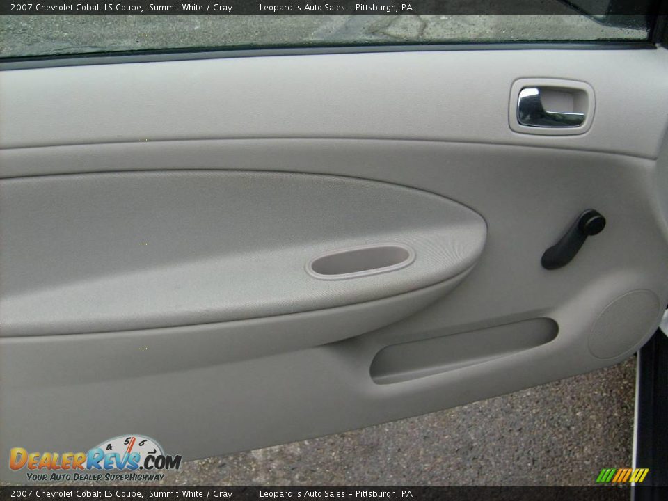 2007 Chevrolet Cobalt LS Coupe Summit White / Gray Photo #10