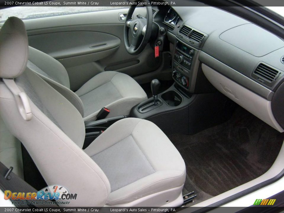 2007 Chevrolet Cobalt LS Coupe Summit White / Gray Photo #12