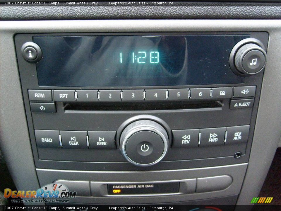 2007 Chevrolet Cobalt LS Coupe Summit White / Gray Photo #14