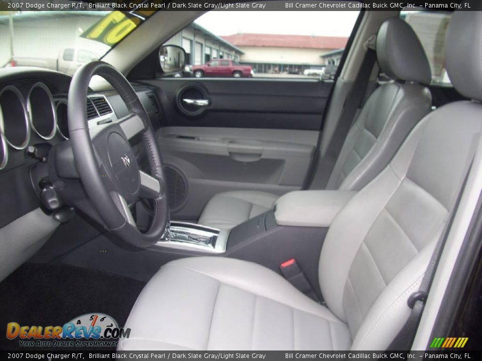 2007 Dodge Charger R/T Brilliant Black Crystal Pearl / Dark Slate Gray/Light Slate Gray Photo #8