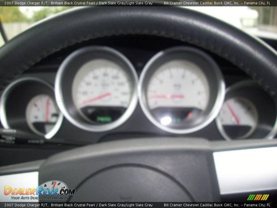 2007 Dodge Charger R/T Brilliant Black Crystal Pearl / Dark Slate Gray/Light Slate Gray Photo #9