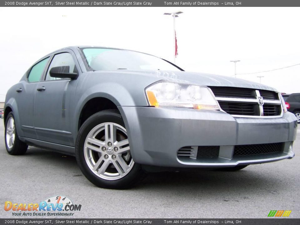 2008 Dodge Avenger SXT Silver Steel Metallic / Dark Slate Gray/Light Slate Gray Photo #1