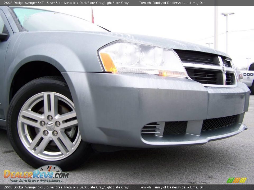 2008 Dodge Avenger SXT Silver Steel Metallic / Dark Slate Gray/Light Slate Gray Photo #2
