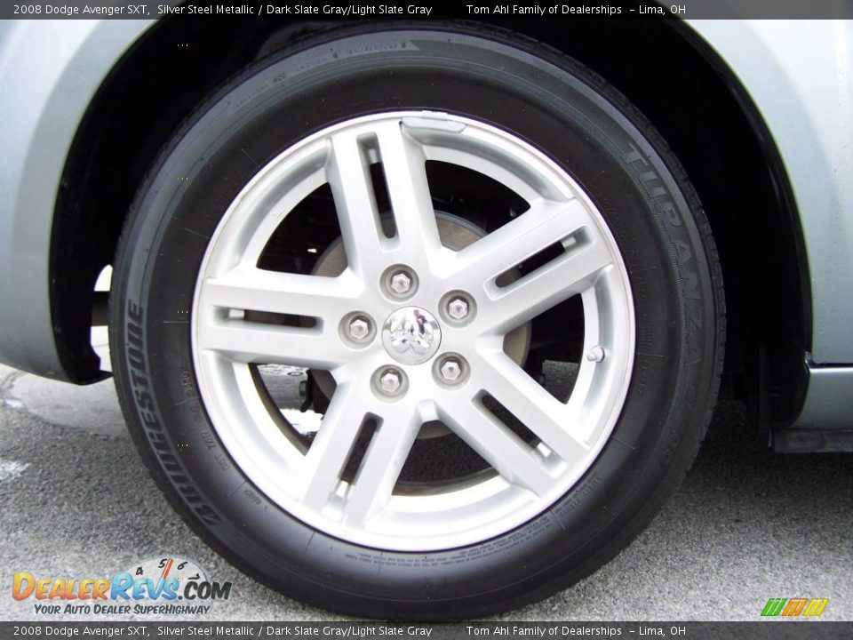 2008 Dodge Avenger SXT Silver Steel Metallic / Dark Slate Gray/Light Slate Gray Photo #8