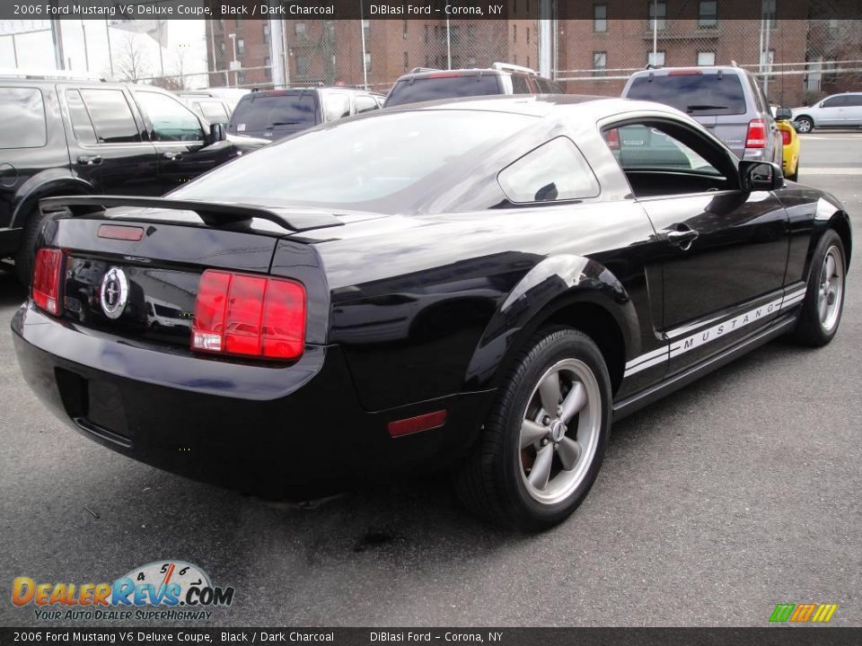2006 Ford Mustang V6 Deluxe Coupe Black / Dark Charcoal Photo #6