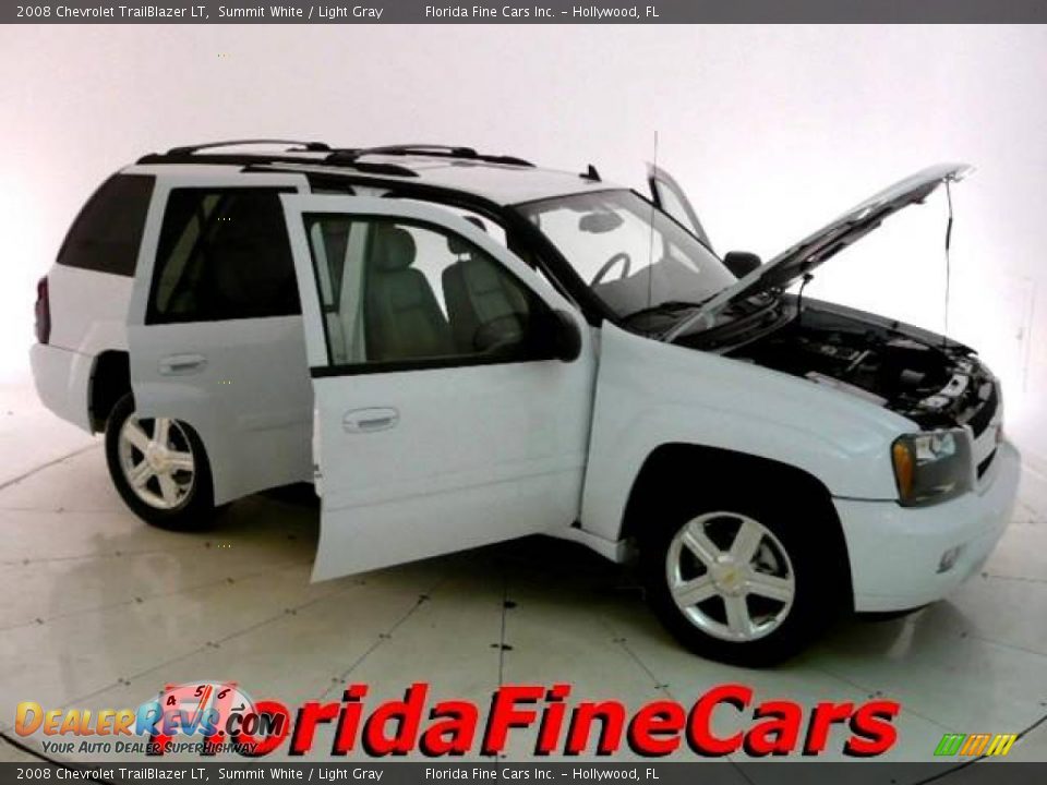 2008 Chevrolet TrailBlazer LT Summit White / Light Gray Photo #7