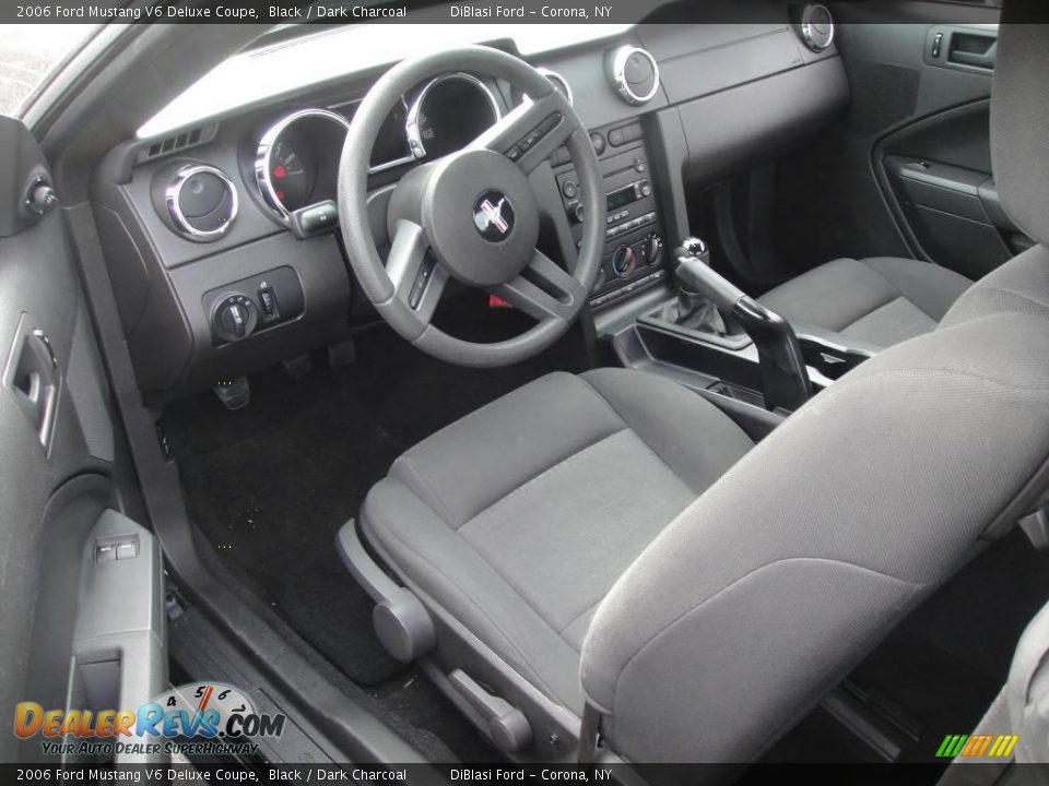 2006 Ford Mustang V6 Deluxe Coupe Black / Dark Charcoal Photo #14
