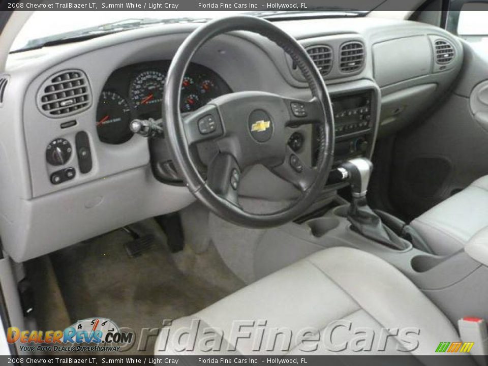 2008 Chevrolet TrailBlazer LT Summit White / Light Gray Photo #13