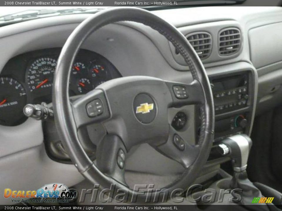 2008 Chevrolet TrailBlazer LT Summit White / Light Gray Photo #17