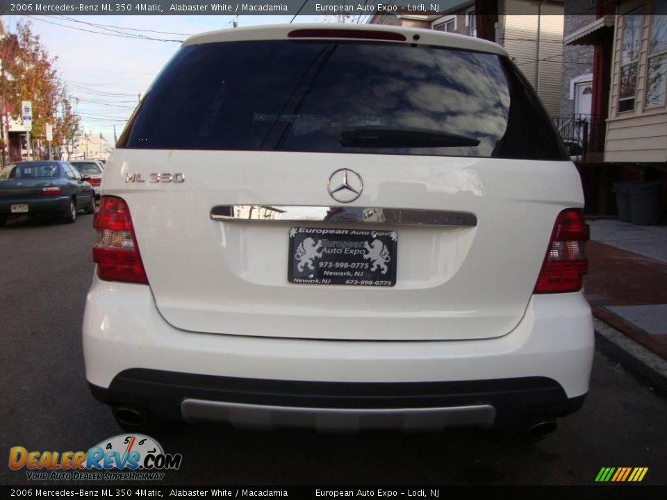 2006 Mercedes-Benz ML 350 4Matic Alabaster White / Macadamia Photo #5