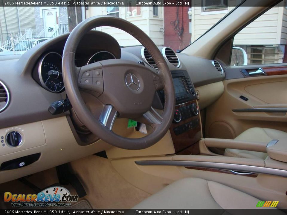 2006 Mercedes-Benz ML 350 4Matic Alabaster White / Macadamia Photo #8