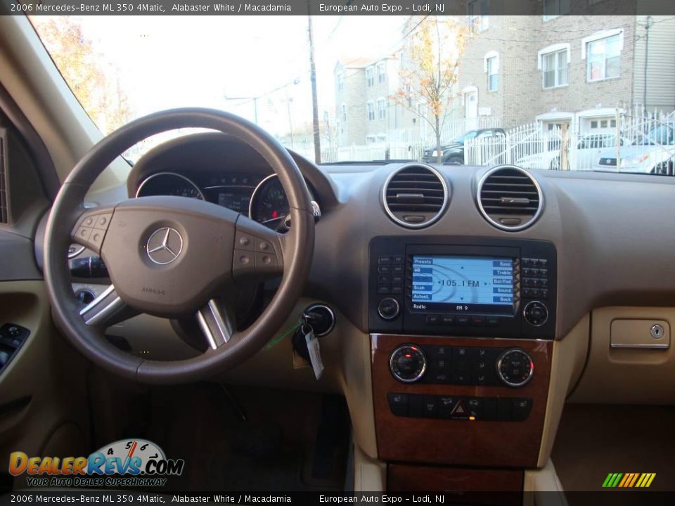 2006 Mercedes-Benz ML 350 4Matic Alabaster White / Macadamia Photo #16