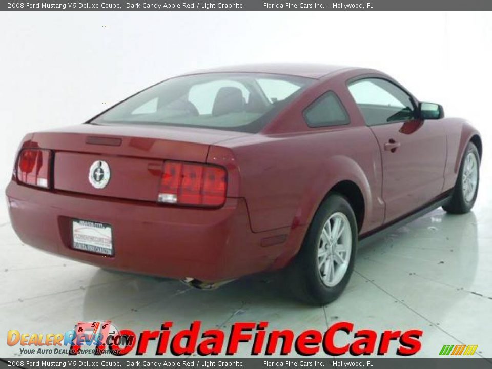 2008 Ford Mustang V6 Deluxe Coupe Dark Candy Apple Red / Light Graphite Photo #2