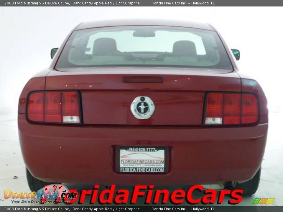 2008 Ford Mustang V6 Deluxe Coupe Dark Candy Apple Red / Light Graphite Photo #6