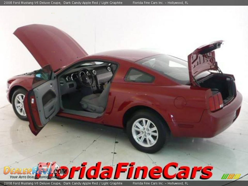 2008 Ford Mustang V6 Deluxe Coupe Dark Candy Apple Red / Light Graphite Photo #8