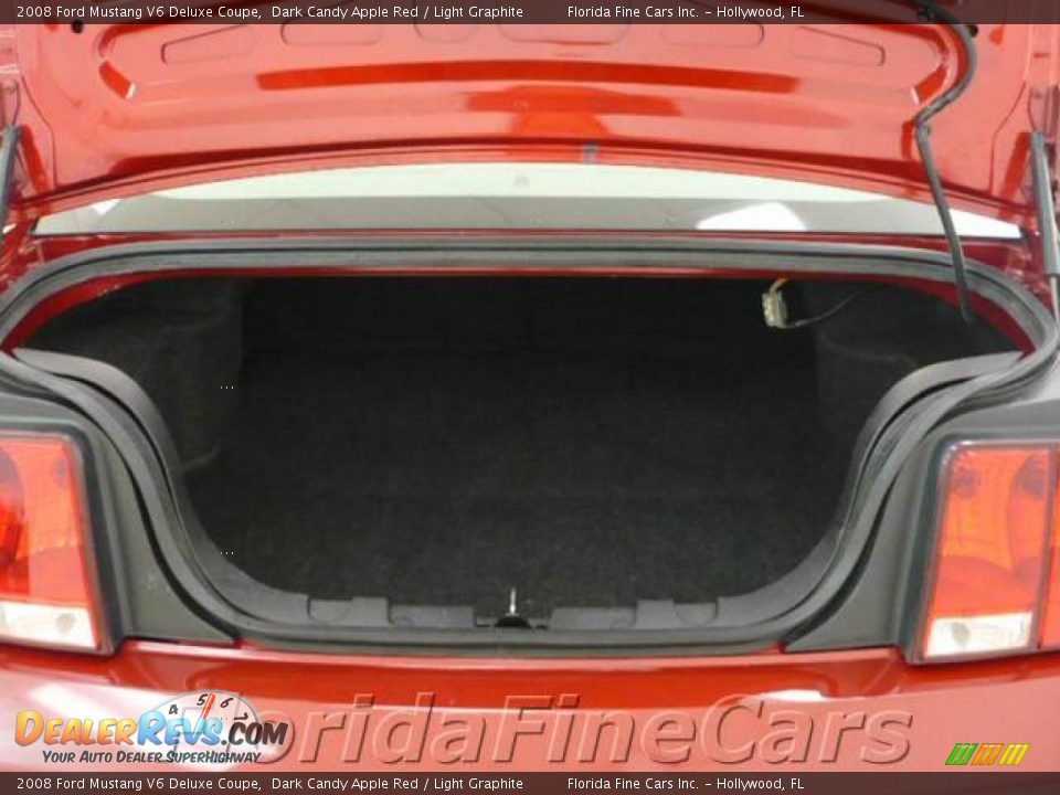 2008 Ford Mustang V6 Deluxe Coupe Dark Candy Apple Red / Light Graphite Photo #10