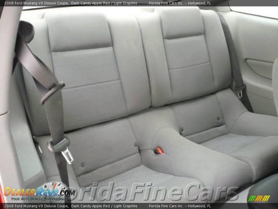 2008 Ford Mustang V6 Deluxe Coupe Dark Candy Apple Red / Light Graphite Photo #14