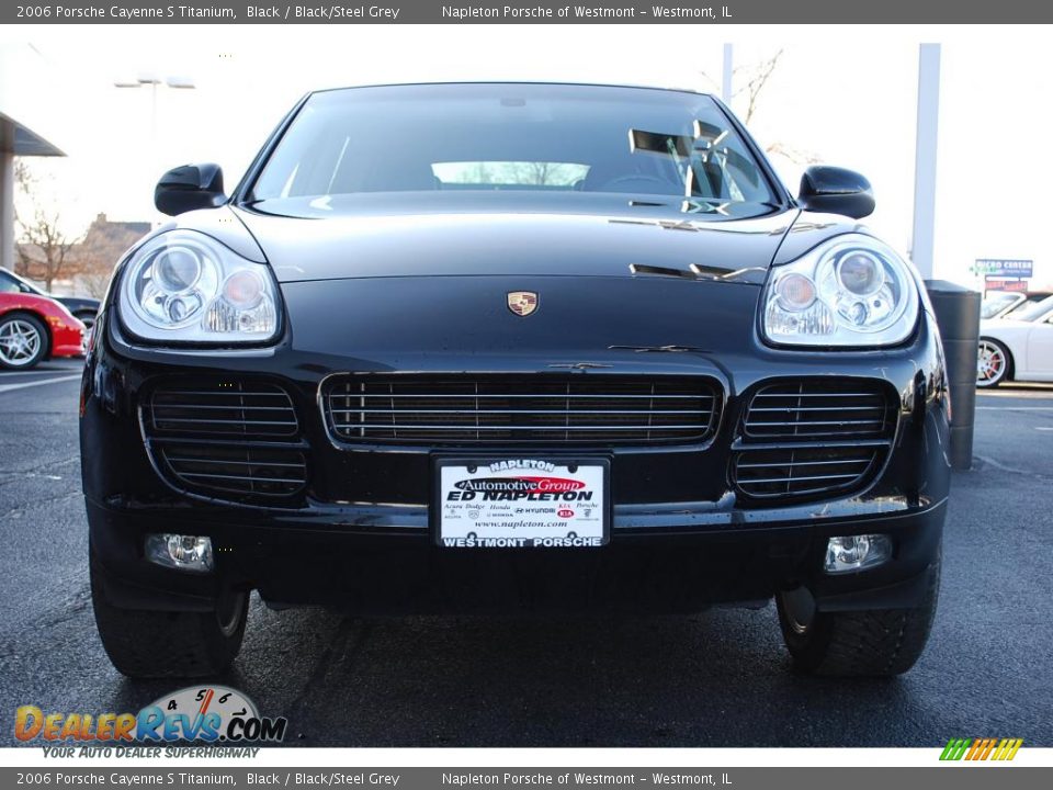 2006 Porsche Cayenne S Titanium Black / Black/Steel Grey Photo #2