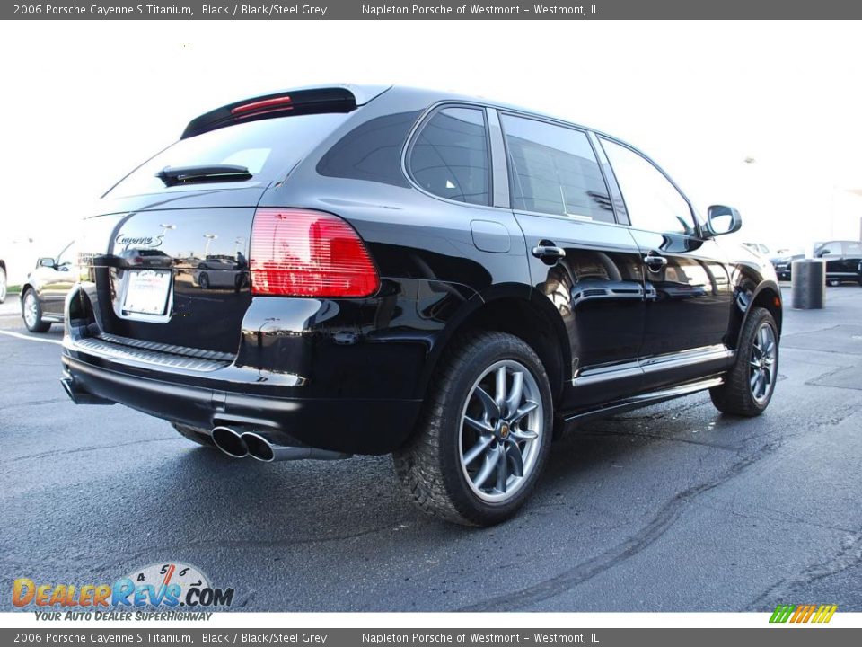 2006 Porsche Cayenne S Titanium Black / Black/Steel Grey Photo #5