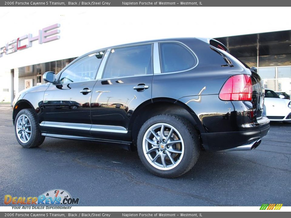 2006 Porsche Cayenne S Titanium Black / Black/Steel Grey Photo #7