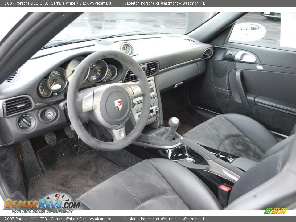 2007 Porsche 911 GT3 Carrara White / Black w/Alcantara Photo #13