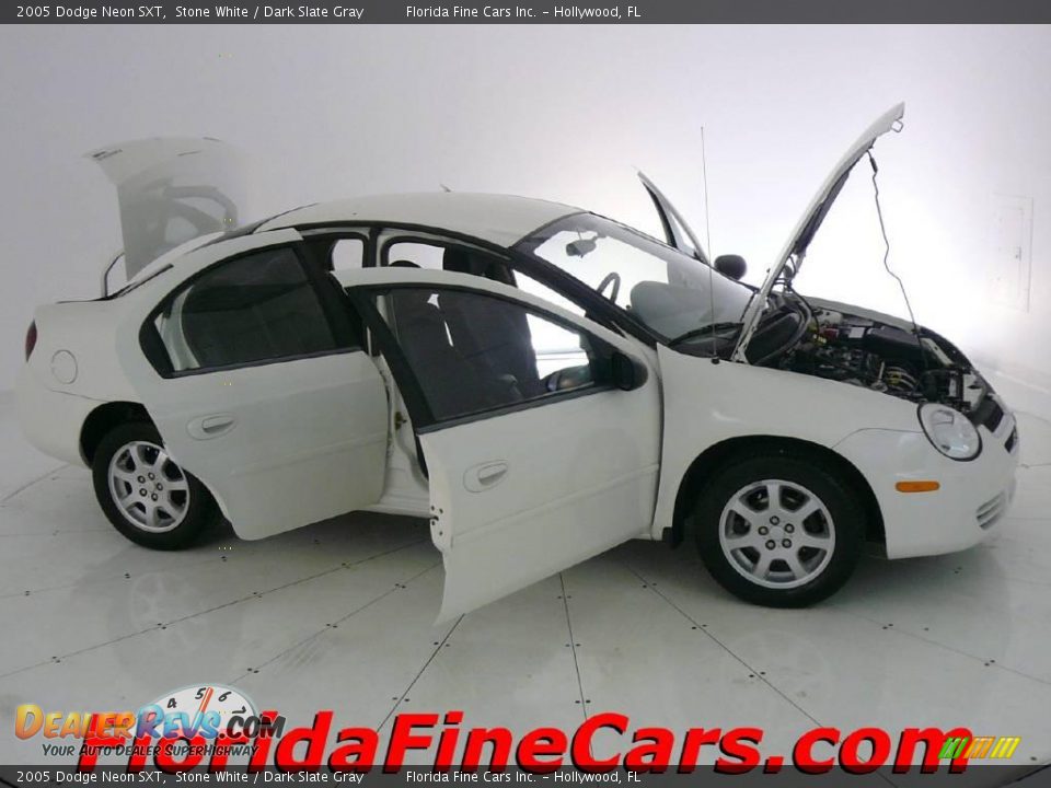 2005 Dodge Neon SXT Stone White / Dark Slate Gray Photo #7