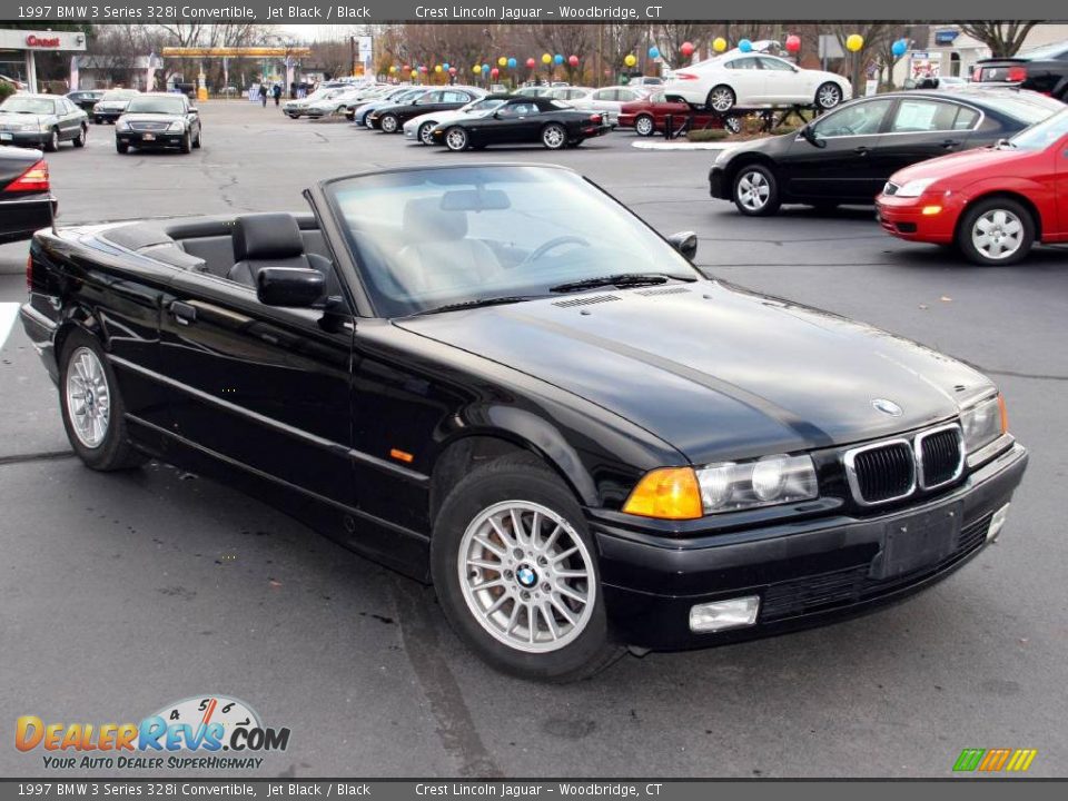 1997 BMW 3 Series 328i Convertible Jet Black / Black Photo #3 ...