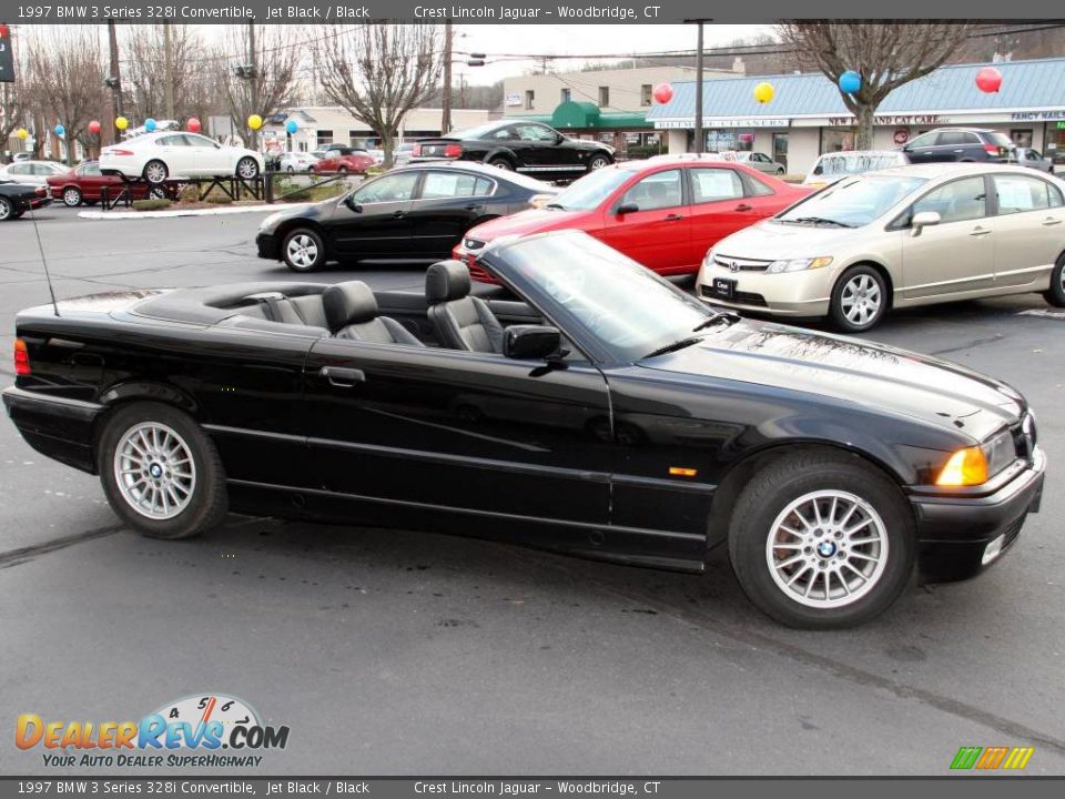 1997 BMW 3 Series 328i Convertible Jet Black / Black Photo #4 ...