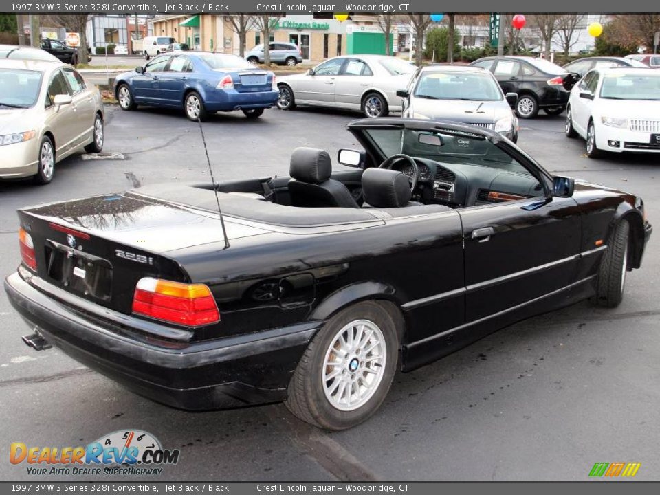 1997 BMW 3 Series 328i Convertible Jet Black / Black Photo #5