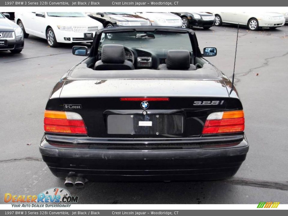 1997 BMW 3 Series 328i Convertible Jet Black / Black Photo #6