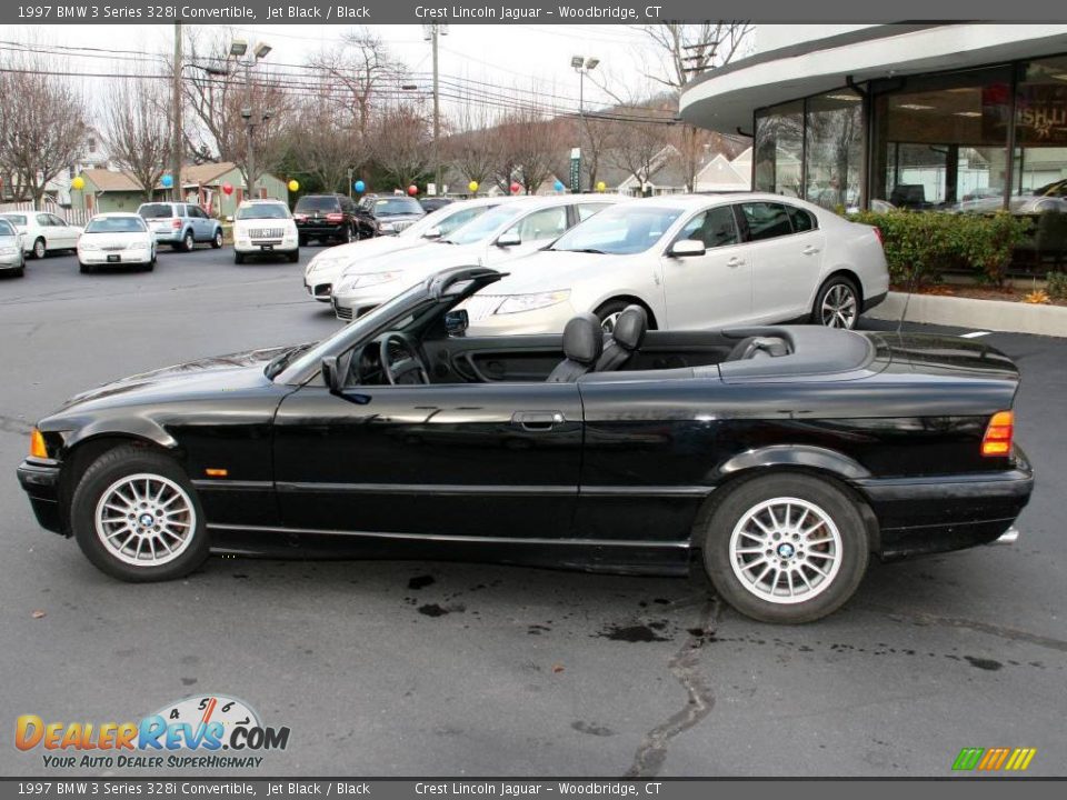 1997 BMW 3 Series 328i Convertible Jet Black / Black Photo #9