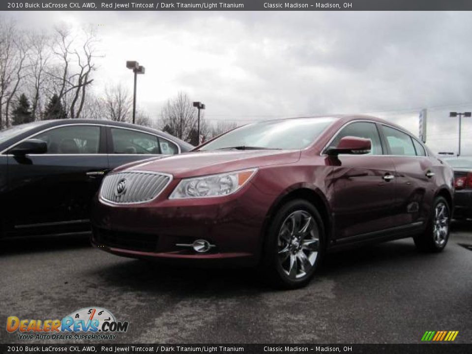 2010 Buick LaCrosse CXL AWD Red Jewel Tintcoat / Dark Titanium/Light Titanium Photo #1