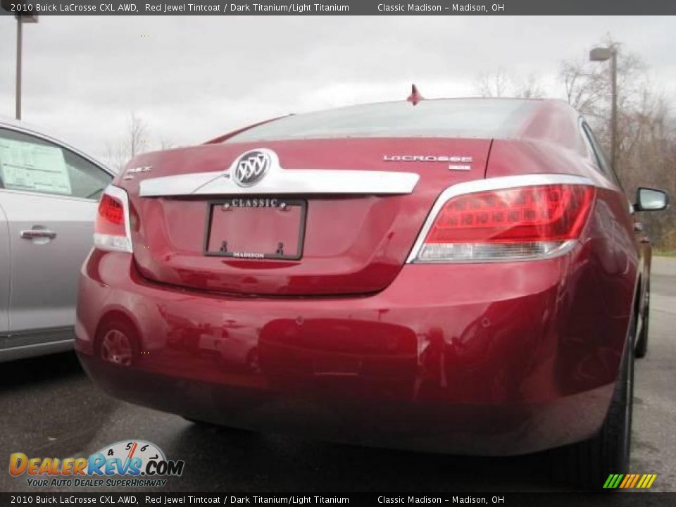 2010 Buick LaCrosse CXL AWD Red Jewel Tintcoat / Dark Titanium/Light Titanium Photo #4